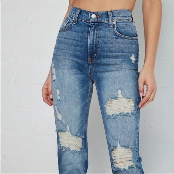 Revice Uptown High Rise Distressed Jeans Size 25 - Picture 4 of 10